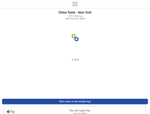 Tablet Screenshot of chinatastenyc.com